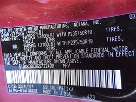 2016 Toyota Sienna SE Burgundy 3.5L AT 2WD #Z24687